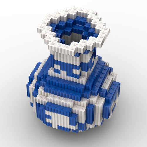 Decorative Vase Brick Figure - showpiece for home decor by Toymersive