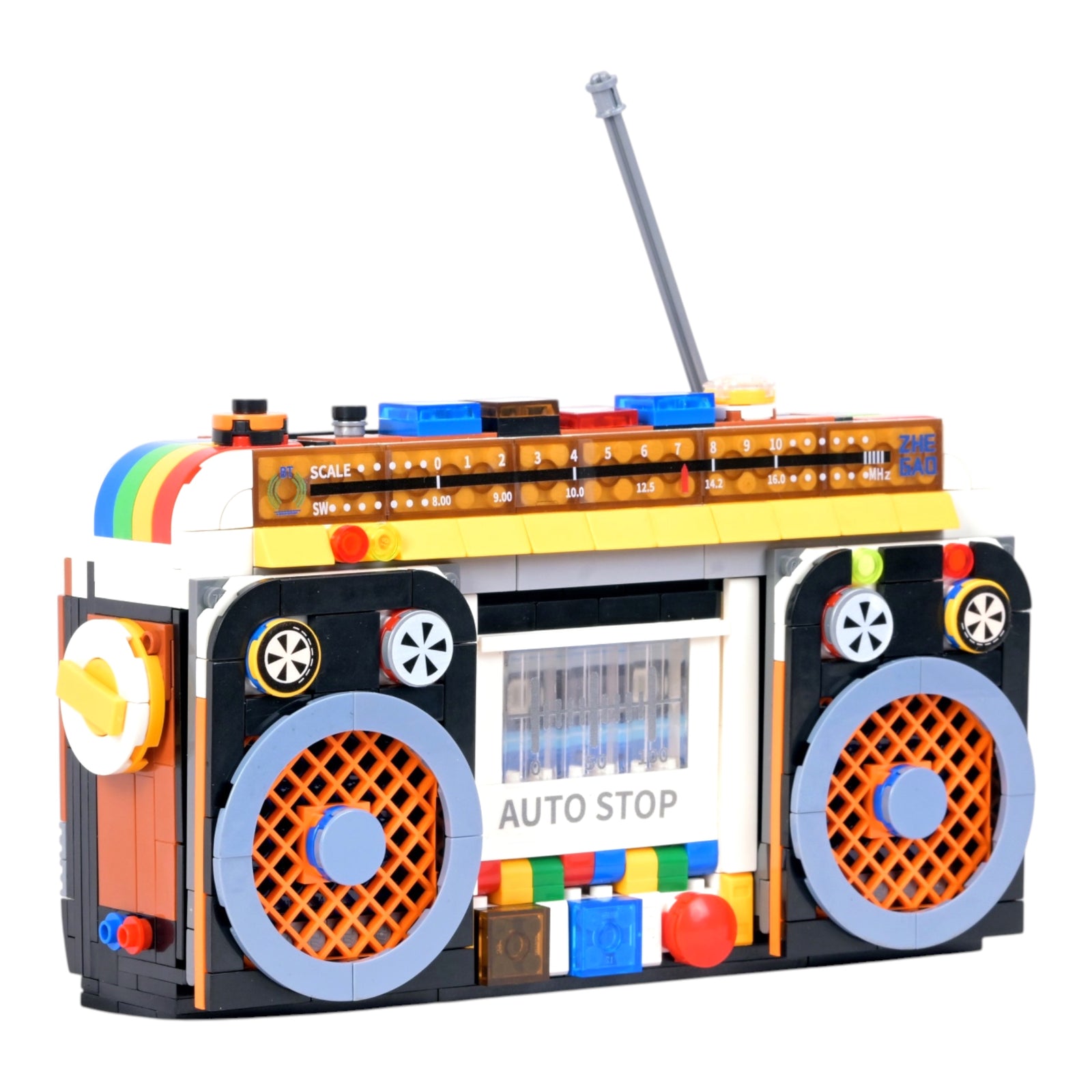 Radio Cassette Player Brick Model - retro decor model india by Toymersive