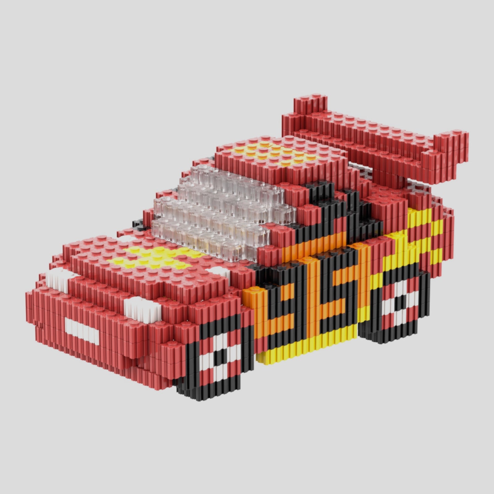 Race Car | InBrix™ Décor Series | Interlocking Bricks 3D Figure Décor Model | Aerodynamic Spoiler Design | Creative Display Build | Car Showpiece