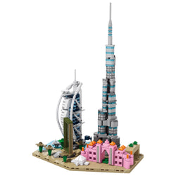 Dubai Skyline Brick Model - skyline brick model buy online india by Toymersive