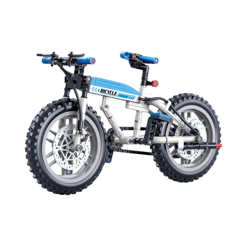 Blue Glide Mountain Bike Brick Set - mountain bike model toy by Toymersive