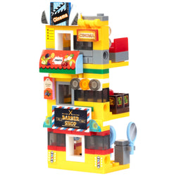 Yellow Plaza 3-in-1 Brix Street Set - building block set by Toymersive