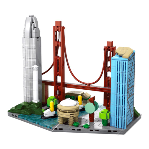 San Francisco Skyline Brick Model - skyline brick model buy online india by Toymersive