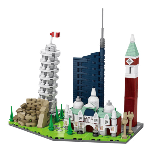 Italy Skyline Brick Model - skyline brick model buy online india by Toymersive