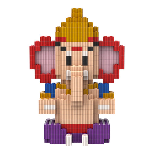 Lord Ganesh Brick Figure - ganesh brick figurine online india by Toymersive