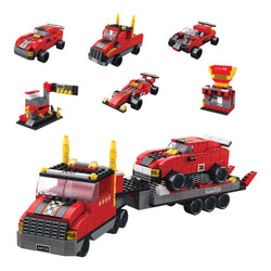 Race Force | 6-in-1 Mega Build | Racing Theme | Builds 6 Vehicles or 1 Mega Vehicle | 6 In 1 Brick Building Set Online