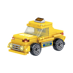 Yellow Taxi Pull-Back Toy - pull back car toy by Toymersive