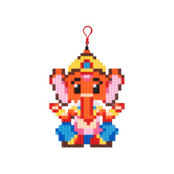 Ganesh Ji | InBrix™ Charms | Interlocking Bricks 2D Figure Building Set | Collectible Display Build | Ganesh Collectible For Diwali Gift
