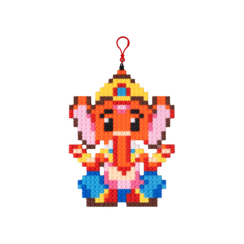 Ganesh Ji | InBrix™ Charms | Interlocking Bricks 2D Figure Building Set | Collectible Display Build | Ganesh Collectible For Diwali Gift