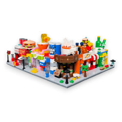 Sip & Bite 8-in-1 Brix Street Food Set - building block set by Toymersive