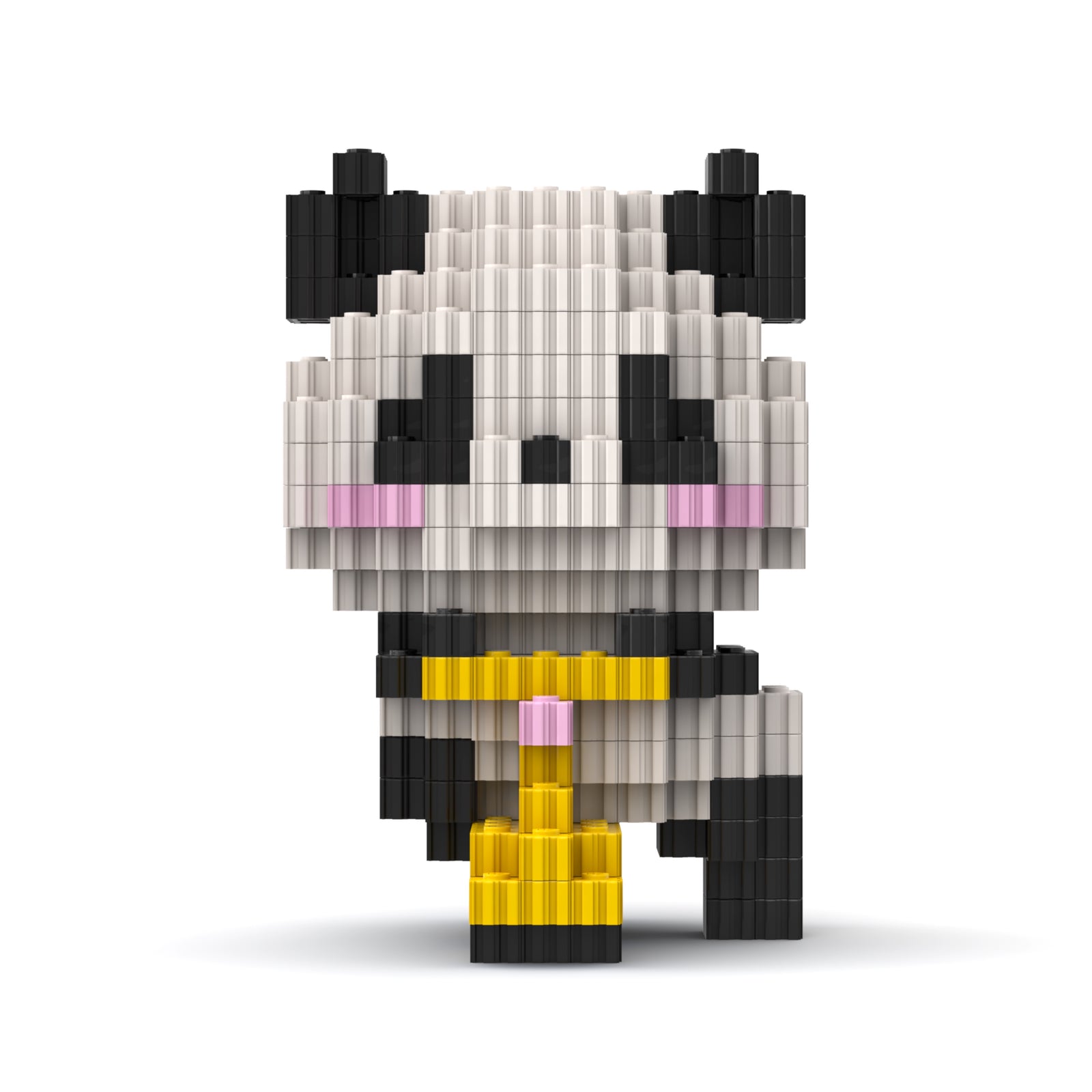Sitting Panda Brick Figure - panda brick figure buy online by Toymersive
