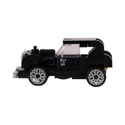 Black Vintage Car | Heritage Wheels | Pull & Go | Building Block Vehicle | Pullback Action Car | Pull Back Car Toy