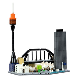 Australia: The Harbor | Iconic Horizons | Australia Architectural Landmarks Model Kit | Collectible | Skyline Brick Model Buy Online India
