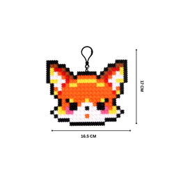 Fox | InBrix™ Charms | Interlocking Bricks 2D Figure Building Set | Collectible Display Build | Mini Animal Charm Gift