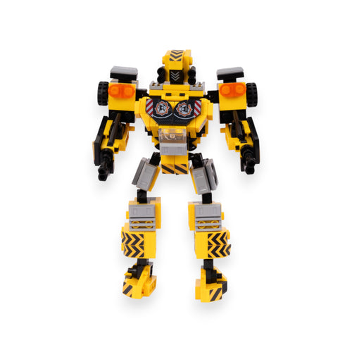 Construction Bot 2-in-1 Transform Brick Set - transforming brick robot set india by Toymersive