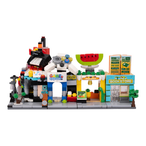 Town Market 8-in-1 Brix Street Set - mini city brick set buy online by Toymersive