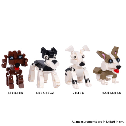 Puppy World Set 2: Dog brick figure gift by Toymersive