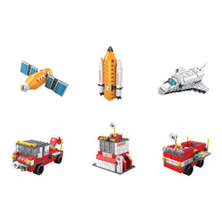 Space Force 6-in-1 Mega Brick Set - 6 in 1 brick building set online by Toymersive