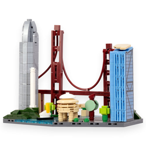 San Francisco: The Golden Bay | Iconic Horizons | San Fransisco Architectural Landmarks Model Kit | Collectible | Skyline Brick Model Buy Online India