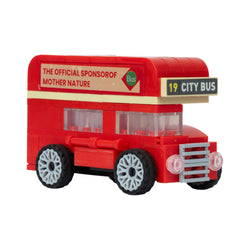 Red Double Bus | Heritage Wheels | Pull & Go | Building Block Vehicle | Pullback Action Vehicle | Pull Back Car Toy