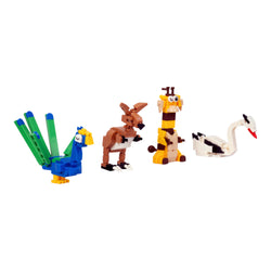 Animal World Set 2: Peacock, Swan & Giraffe - animal figurine collectible by Toymersive