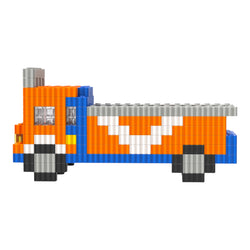 Truck | InBrix™ India Series | 3D Interlocking Brick Figure | Traditional Indian Transport Truck with Folk Art Inspired Design | Cultural Heritage Construction Set | Brick Figurine For Office Desk