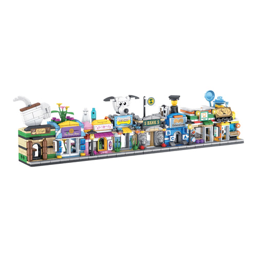 City Essentials Brix Street Set (8-in-1) - mini city brick set buy online by Toymersive