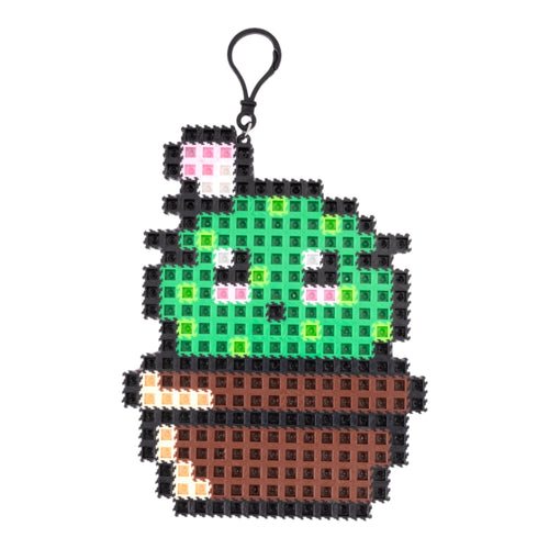 Cactus | InBrix™ Charms | Interlocking Bricks 2D Figure Building Set | Collectible Display Build| Mini Animal Charm Gift