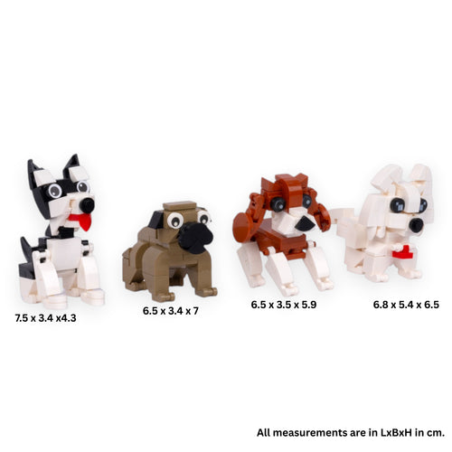 Puppy World Set 2: Dog brick figure gift by Toymersive