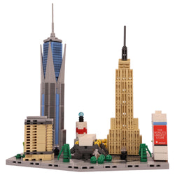 New York: The Manhattan Rise | Iconic Horizons | New York Architectural Landmarks Model Kit | Collectible | Skyline Brick Model Buy Online India