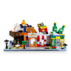 Sip & Bite 8-in-1 Brix Street Food Set - building block set by Toymersive