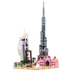 Dubai: The Golden City | Iconic Horizons | Dubai Architectural Landmarks Model Kit | Collectible | Skyline Brick Model Buy Online India