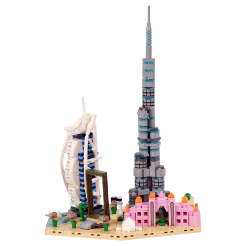 Dubai: The Golden City | Iconic Horizons | Dubai Architectural Landmarks Model Kit | Collectible | Skyline Brick Model Buy Online India