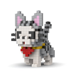 Cat | InBrix™ Pet Series | Interlocking Bricks 3D Figure Building Set | Pet Model Kit | Creative Hobby & Desk Decor | Animal Figurine Collectible