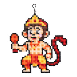 Hanuman Ji | InBrix™ Charms | Interlocking Bricks 2D Figure Building Set | Hanuman Design | Collectible Display Build | Hanuman Brick Collectible
