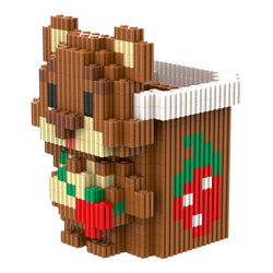 Bear | InBrix™ Organizer Series | Bear-Shaped Desk Organizer | Interlocking Bricks 3D Figure | Creative Stationery Holder & Storage Organizer | Decorative Display Piece for Desk, Study Table, Home & Workspace | Brick Figure Desk Organizer India