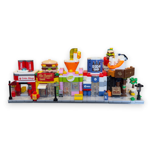 Sip & Bite 8-in-1 Brix Street Food Set - building block set by Toymersive