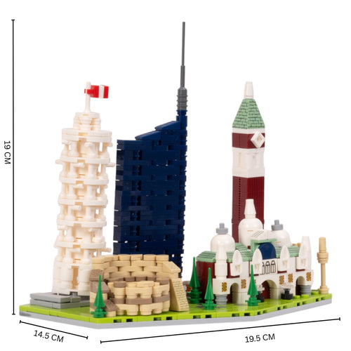 Italy: The Roman Heights | Iconic Horizons | Italy Architectural Landmarks Model Kit | Collectible | Skyline Brick Model Buy Online India
