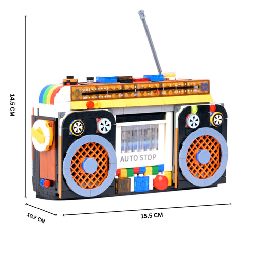 Radio Cassette Player| Retro Classics| Nostalgic Display Model| Creative Assembly Experience | Retro Decor Model India