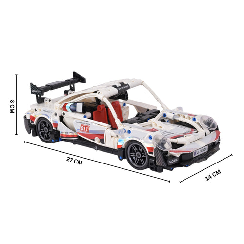 White Racing Car | Car Series | Speed Trail | Speed Racer Toy | Brick Racing Car Set Buy Online