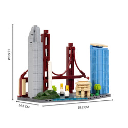 San Francisco: The Golden Bay | Iconic Horizons | San Fransisco Architectural Landmarks Model Kit | Collectible | Skyline Brick Model Buy Online India