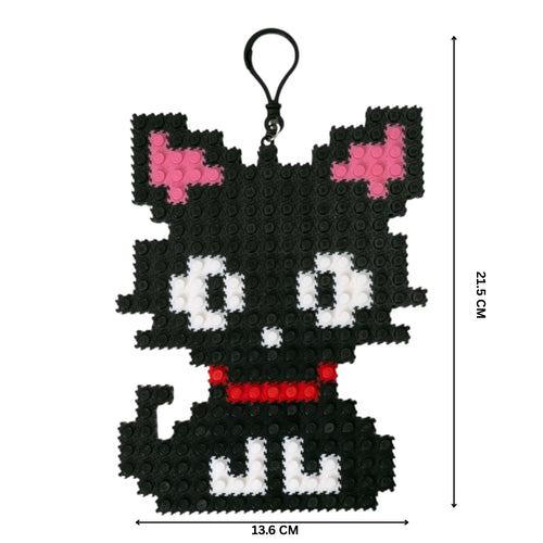 InBrix™ Charms | Cat | Interlocking Bricks 2D Figure Building Set | Cat Design | Collectible Display Build