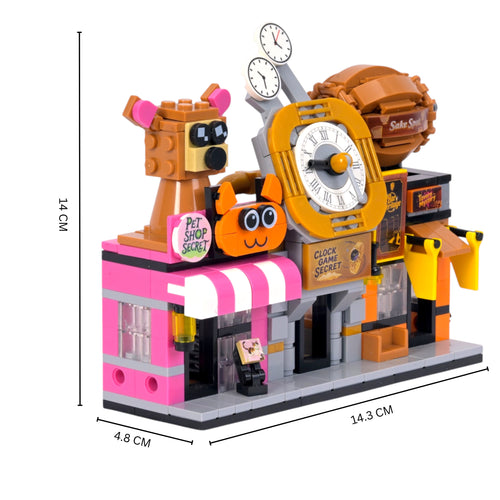 The Hub Set 2 Brix Street Shops - building block set by Toymersive