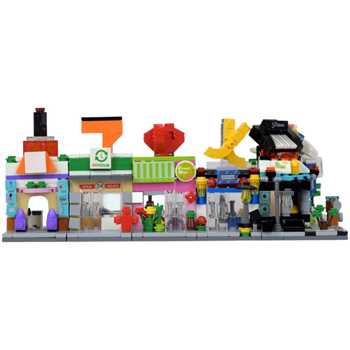 Town Market 8-in-1 Brix Street Set - mini city brick set buy online by Toymersive