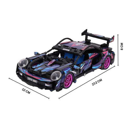 Black Racing Car | Car Series | Speed Trail | Speed Racer Toy | Brick Racing Car Set Buy Online