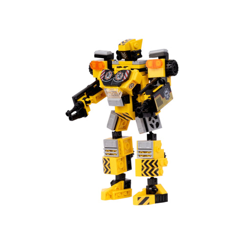 Construction Bot 2-in-1 Transform Brick Set - transforming brick robot set india by Toymersive