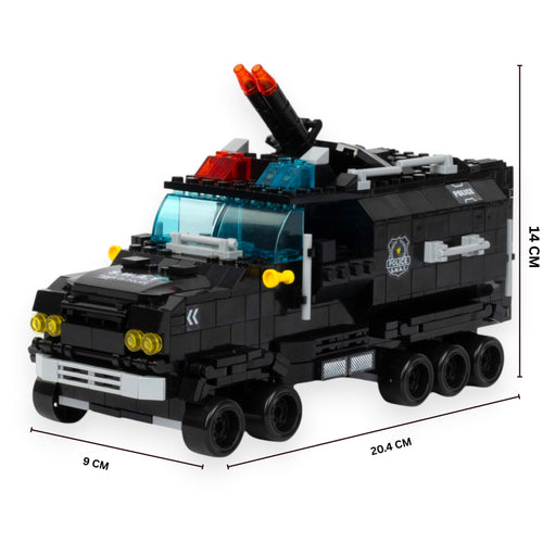 Police Power 6-in-1 Mega Brick Set - 6 in 1 brick building set online by Toymersive