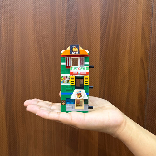 Green Grove 3-in-1 Brix Street Set - mini city brick set buy online by Toymersive
