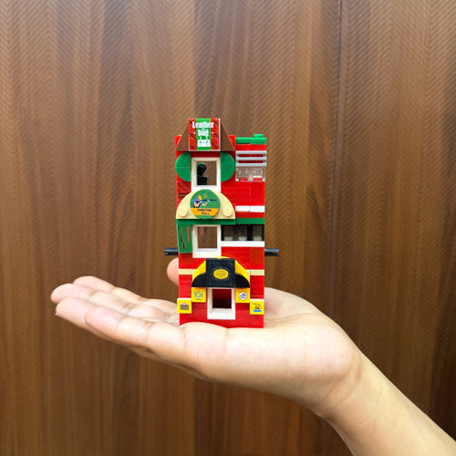 Red Hub 3-in-1 Brix Street Set - city building set india by Toymersive