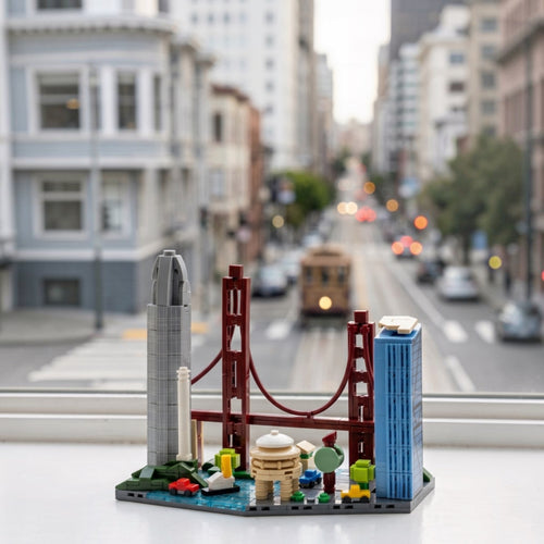 San Francisco: The Golden Bay | Iconic Horizons | San Fransisco Architectural Landmarks Model Kit | Collectible | Skyline Brick Model Buy Online India